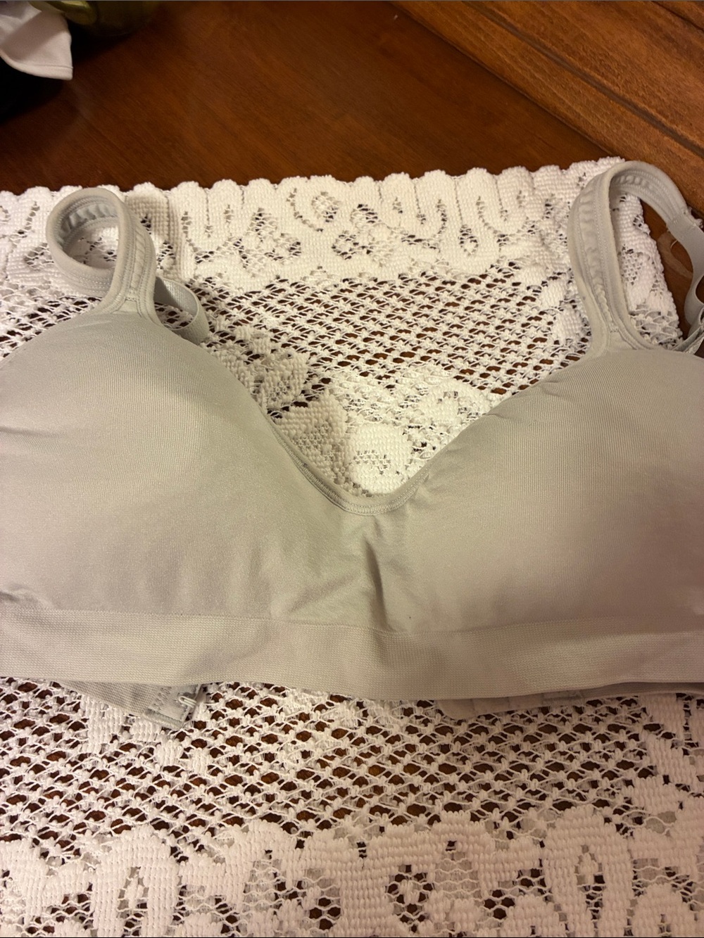 Midnight by Carole Hochman Light Gray Seamless Wireless Bra